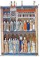 England / UK: Illuminated manuscript showing Cistercian nuns worshipping, c. 1290